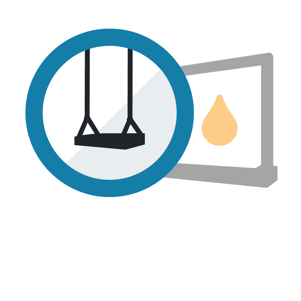 Water swing system (Water swing with one seat)